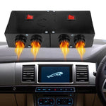 Grzejnik Samochodowy 12V 500W – Ogrzewanie i Odmrażanie Kabiny z Czterema Otworami Nadmuchowymi 0