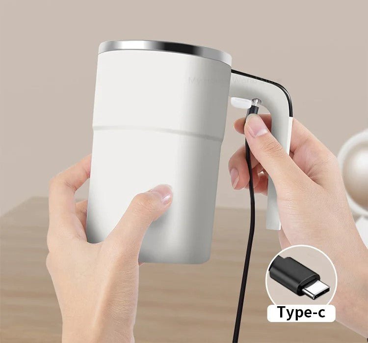 Innowacyjny Kubek do Kawy Samomieszający z Ładowaniem USB i Wyświetlaczem LED 5