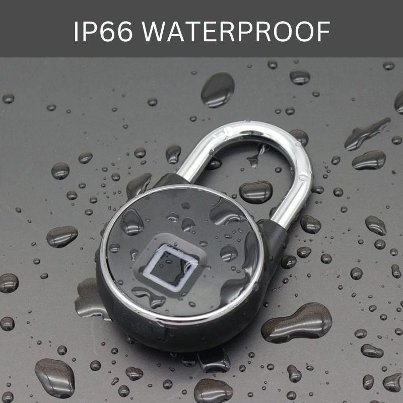 Inteligentna Kłódka Bluetooth - Szybkie Odblokowanie Odciskiem Palca, Wodoodporna 3