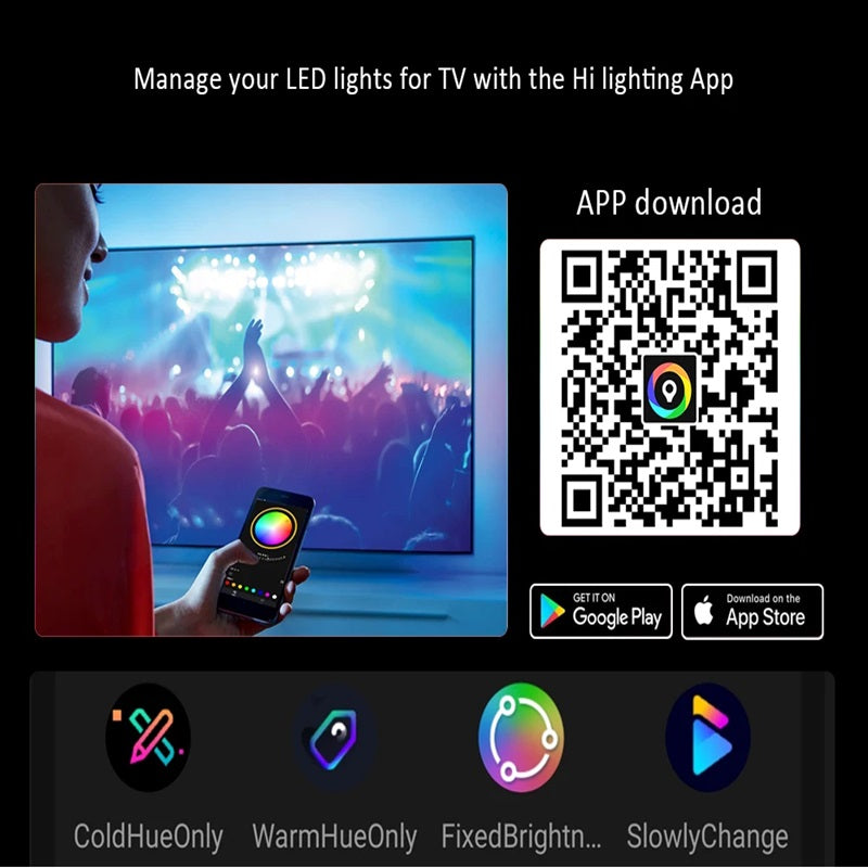 Inteligentna Listwa LED Oświetleniowa do Telewizora z Synchronizacją HDMI 4