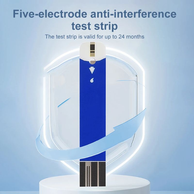 Inteligentny Glukometr - Szybkie Pomiar Poziomu Glukozy w 5 Sekund, Łatwy w Użyciu 4