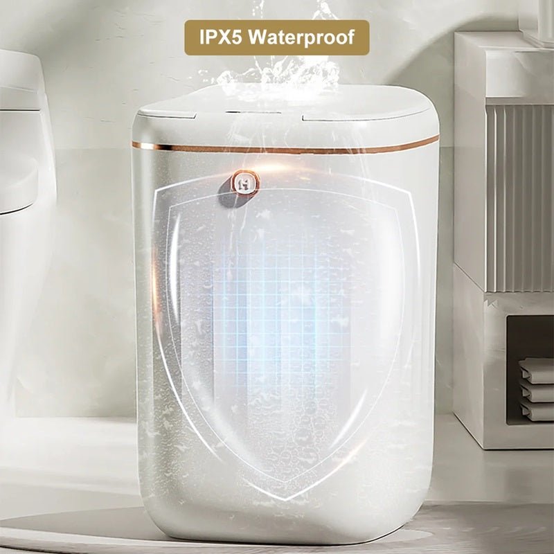 Inteligentny Kosz Na Śmieci Do Kuchni Z Czujnikiem Ruchu Bezdotykowy Srebrny 4