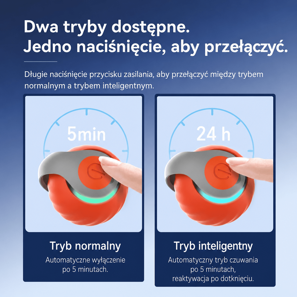 Interaktywna Zabawka dla Kota – Piłka z Ładowaniem USB-C, Wytrzymała i Szybka