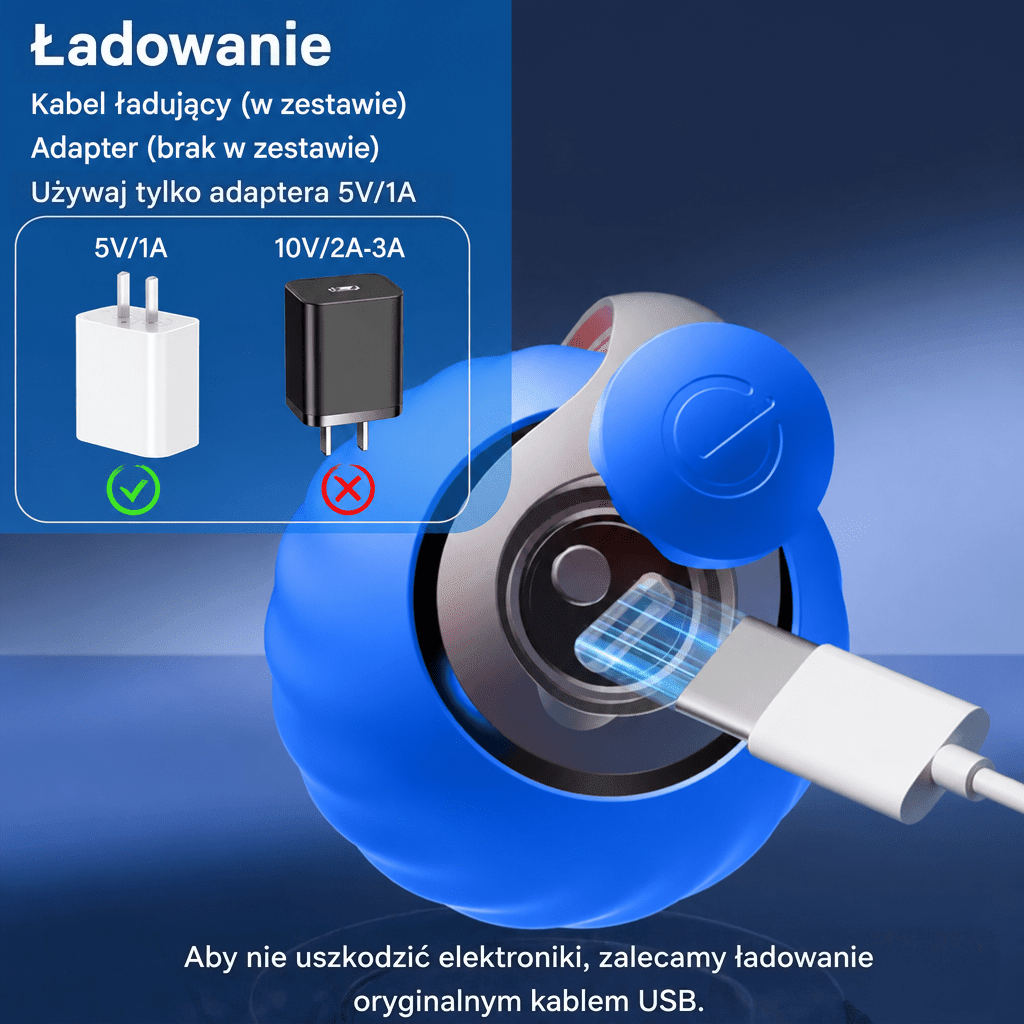 Interaktywna Zabawka dla Kota – Piłka z Ładowaniem USB-C, Wytrzymała i Szybka