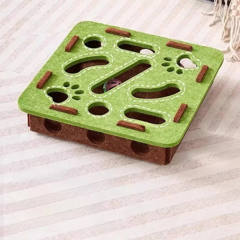 Interaktywna Zabawka dla Kota z Filcu – Puzzle Stymulujące Aktywność i Instynkty Łowieckie 1
