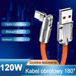 Kabel do Szybkiego Ładowania Typu C z Obrotowym Złączem 180° – 1,2m, Kompatybilny z iOS i Android 6