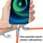 Kabel do Szybkiego Ładowania Typu C z Obrotowym Złączem 180° – 1,2m, Kompatybilny z iOS i Android 11