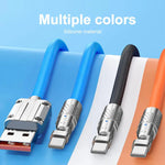 Kabel do Szybkiego Ładowania Typu C z Obrotowym Złączem 180° – 1,2m, Kompatybilny z iOS i Android 4