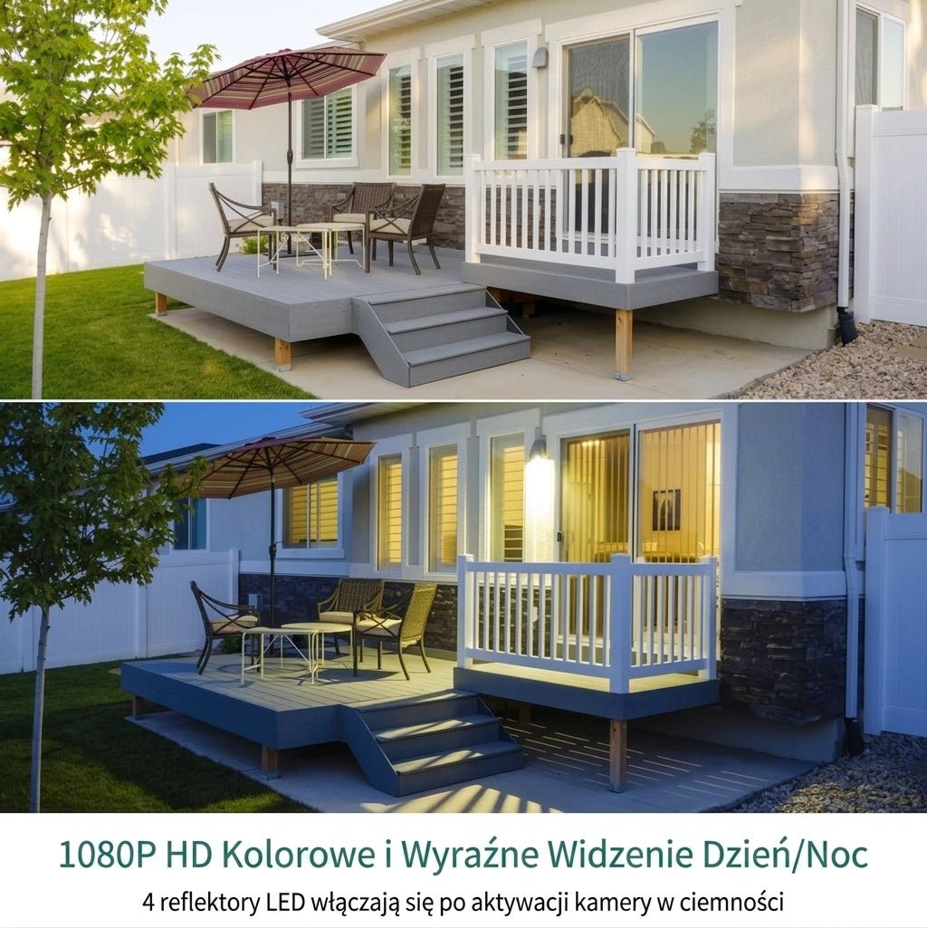 Kamera Bezpieczeństwa Słoneczna 4G LTE – Bezprzewodowa HD 1080P z Noktowizją do Monitorowania Domu 0 5