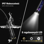 Kamera Endoskopowa 1080P z Ekranem 4,3 Cali IPS i Kablem 30 m do Inspekcji Technicznej