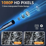 Kamera Inspekcyjna do Rur 1080p HD z Ekranem 4,3 – Wodoodporna, Regulowany Obiektyw 3