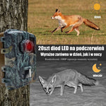 Kamera Noktowizyjna 16 MP z PIR – Wodoodporna, Kąt Widzenia 120° do Monitorowania Dzikiej Przyrody 8