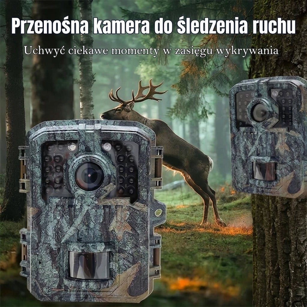 Kamera Noktowizyjna 16 MP z PIR – Wodoodporna, Kąt Widzenia 120° do Monitorowania Dzikiej Przyrody 10