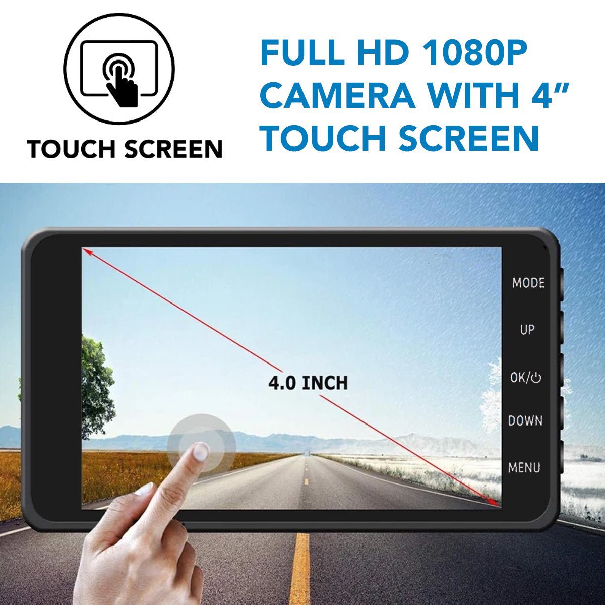 Kamera Samochodowa Bezprzewodowa 1080P z Noktowizorem i Szerokokątnym Obiektywem 170° 2