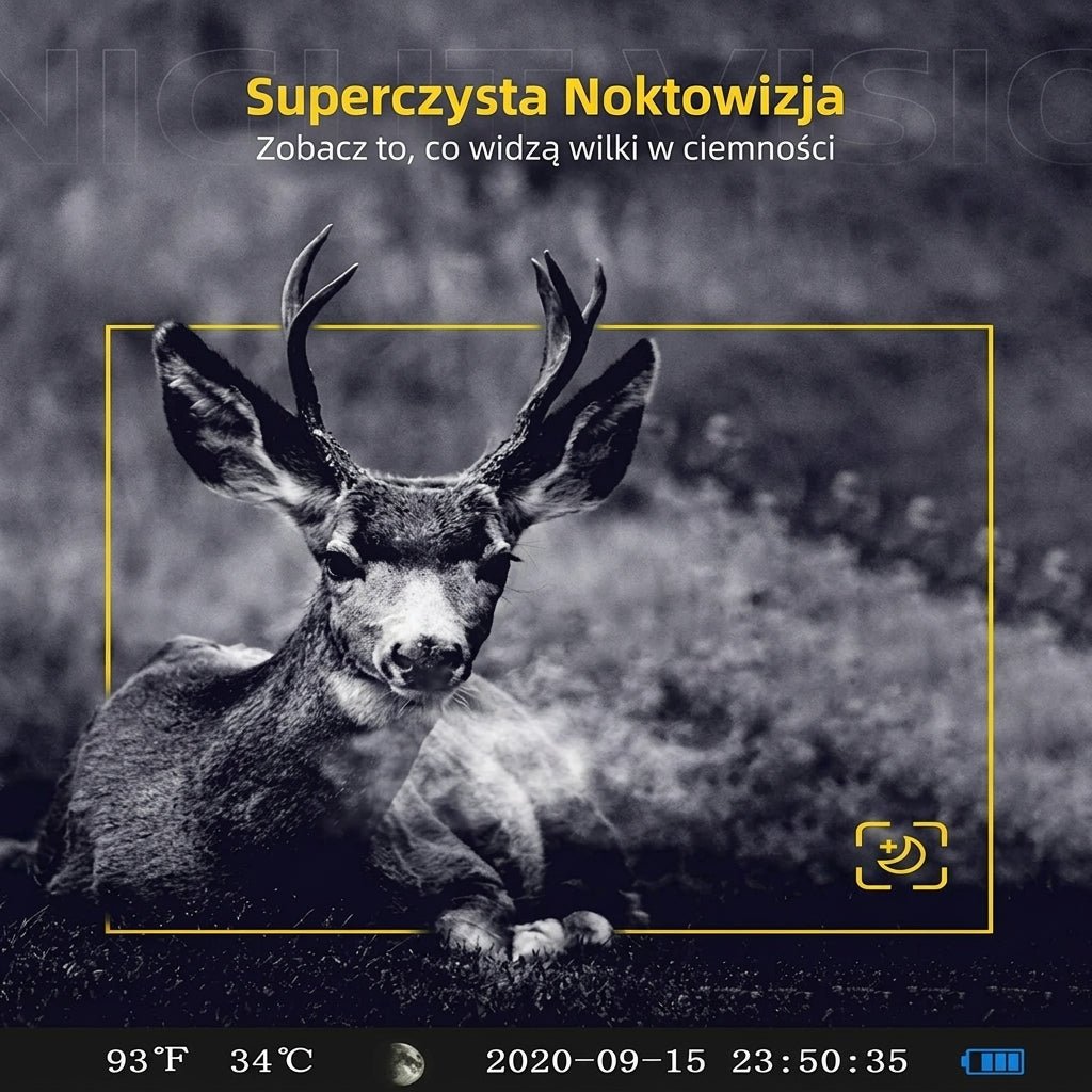 Kamera do Obserwacji Zwierząt HD z Noktowizorem – Bezprzewodowa, Wodoodporna, 120° Kąt Widzenia 4