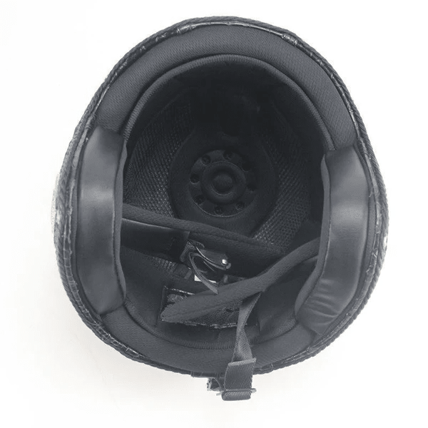 Kask Motocyklowy Retro Vintage z Goglami – Lekka Konstrukcja ABS, Otwarta Twarz 1