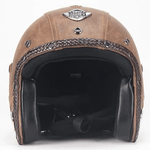 Kask Motocyklowy Retro Vintage z Goglami – Lekka Konstrukcja ABS, Otwarta Twarz 2