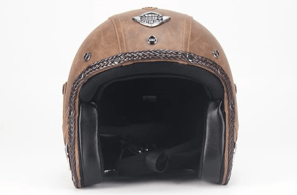 Kask Motocyklowy Retro Vintage z Goglami – Lekka Konstrukcja ABS, Otwarta Twarz 2