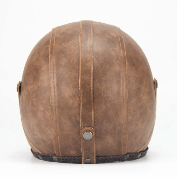 Kask Motocyklowy Retro Vintage z Goglami – Lekka Konstrukcja ABS, Otwarta Twarz 3