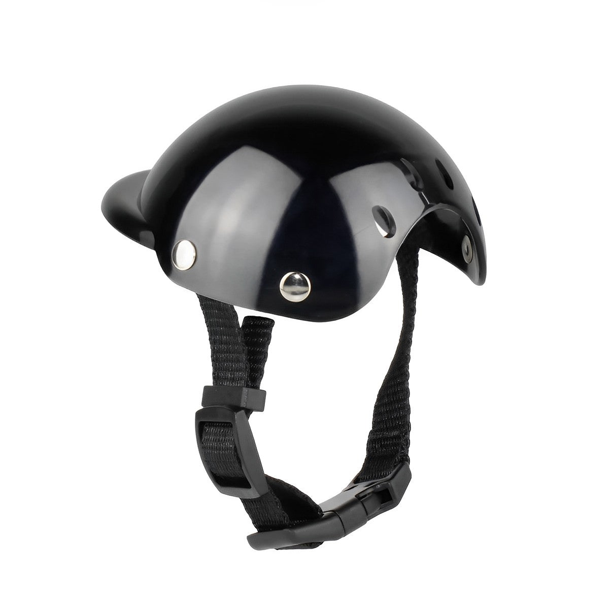 Kask dla Psa z Goglami – Bezpieczny Sprzęt na Motocykl i Rower, Regulowane Paski 2