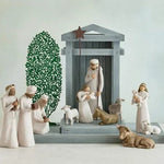 Klasyczna Szopka Bożonarodzeniowa 20-Częściowa z Ręcznie Malowanymi Figurkami 0