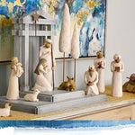 Klasyczna Szopka Bożonarodzeniowa 20-Częściowa z Ręcznie Malowanymi Figurkami 1