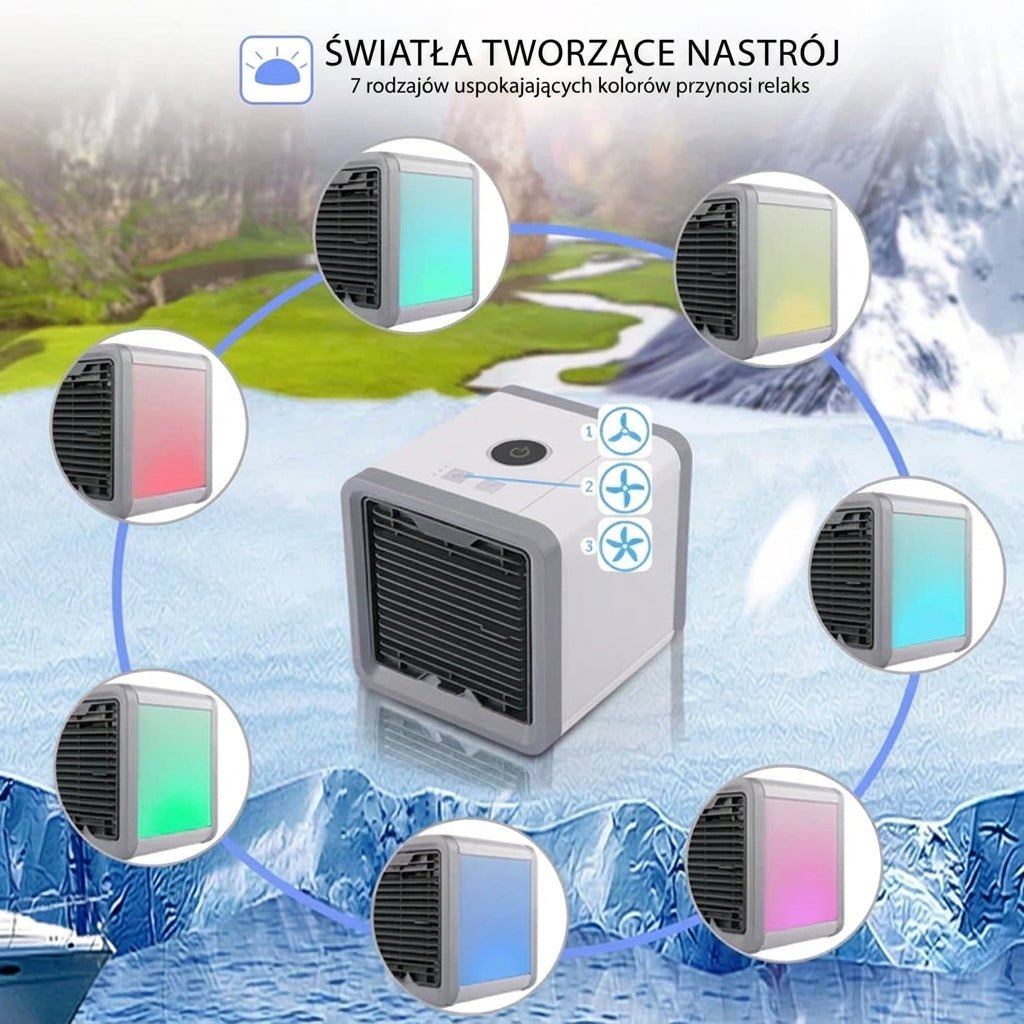 Klimatyzator Przenośny 3 w 1 do Mieszkania – Chłodzenie, Nawilżanie, Oczyszczanie Powietrza 5