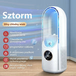 Klimatyzator Przenośny Bezłopatkowy z Wyświetlaczem LED – Ciche Chłodzenie do Mieszkania z Ładowaniem USB 4