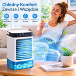 Klimatyzator Przenośny z Atomizacją – 3 Prędkości Wentylatora, Chłodzenie do 5m 12