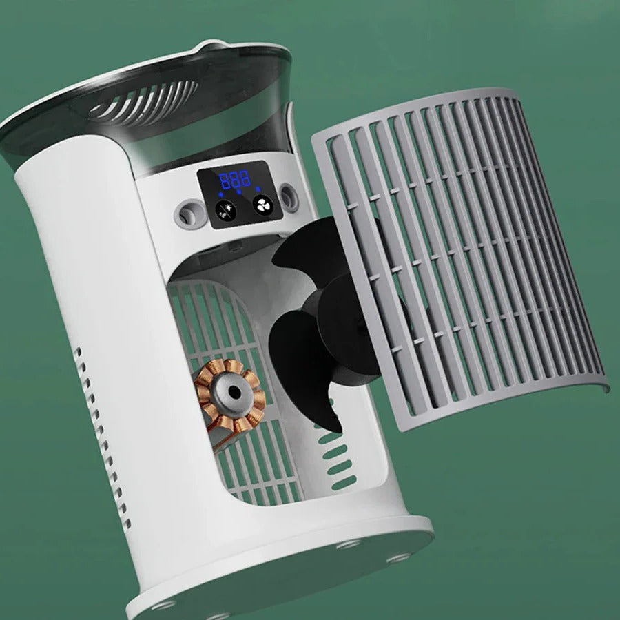 Klimatyzator Przenośny z Nawilżaczem i LED, 3 Prędkości, Idealny do Mieszkania 2