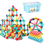 Klocki Magnetyczne Edukacyjne dla Dzieci – Zestaw 98 Elementów do Budowy 2D i 3D 4