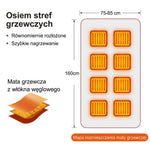 Koc Elektryczny Podgrzewany USB z Regulacją Temperatury – Składany i Przenośny 150x80 cm 3