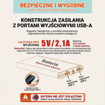 Koc Elektryczny Podgrzewany USB z Regulacją Temperatury – Składany i Przenośny 150x80 cm 9