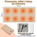Koc Grzewczy USB z 8 Strefami Grzewczymi – Lekki i Przenośny, Idealny do Domu i Biura 6