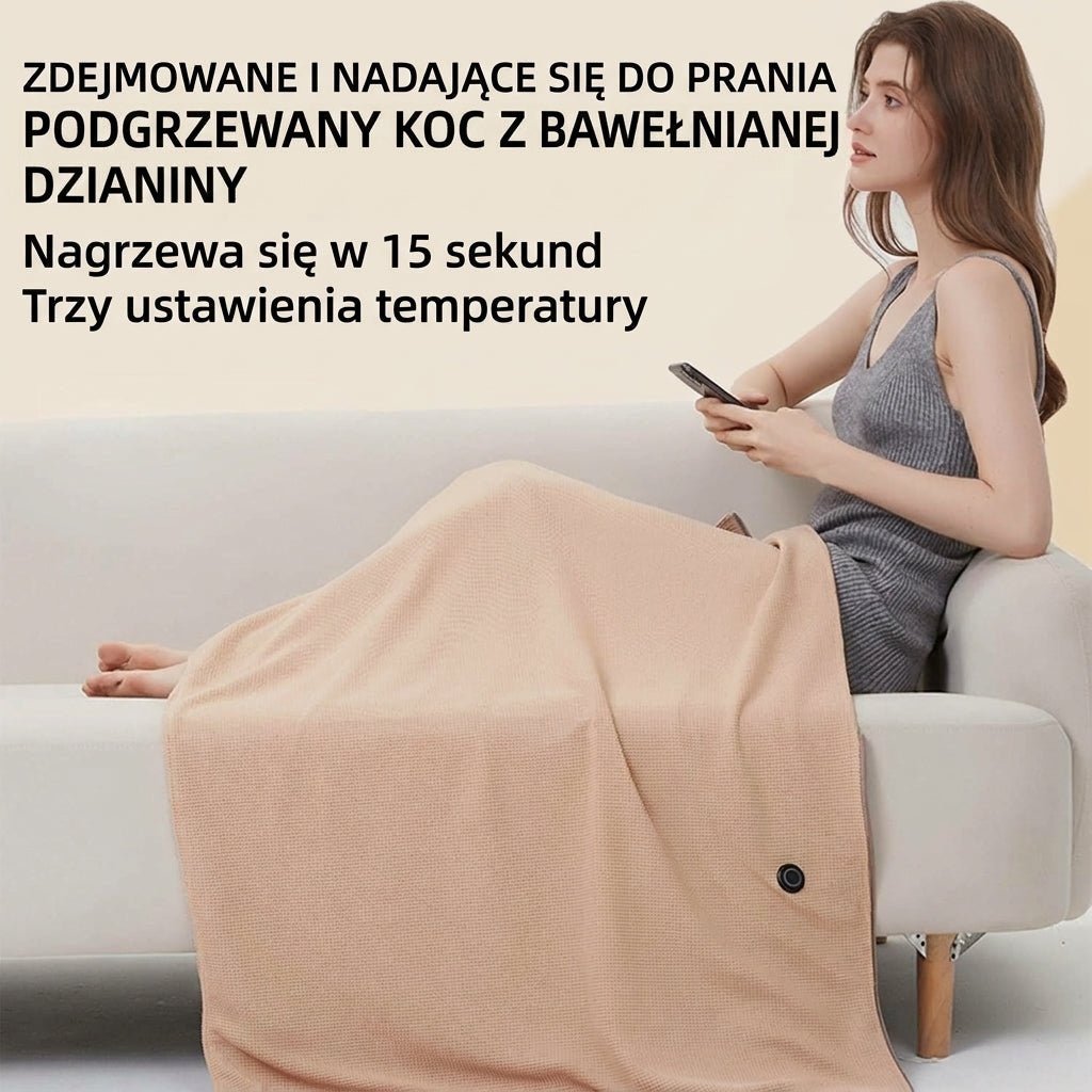 Koc Grzewczy USB z 8 Strefami Grzewczymi – Lekki i Przenośny, Idealny do Domu i Biura 4