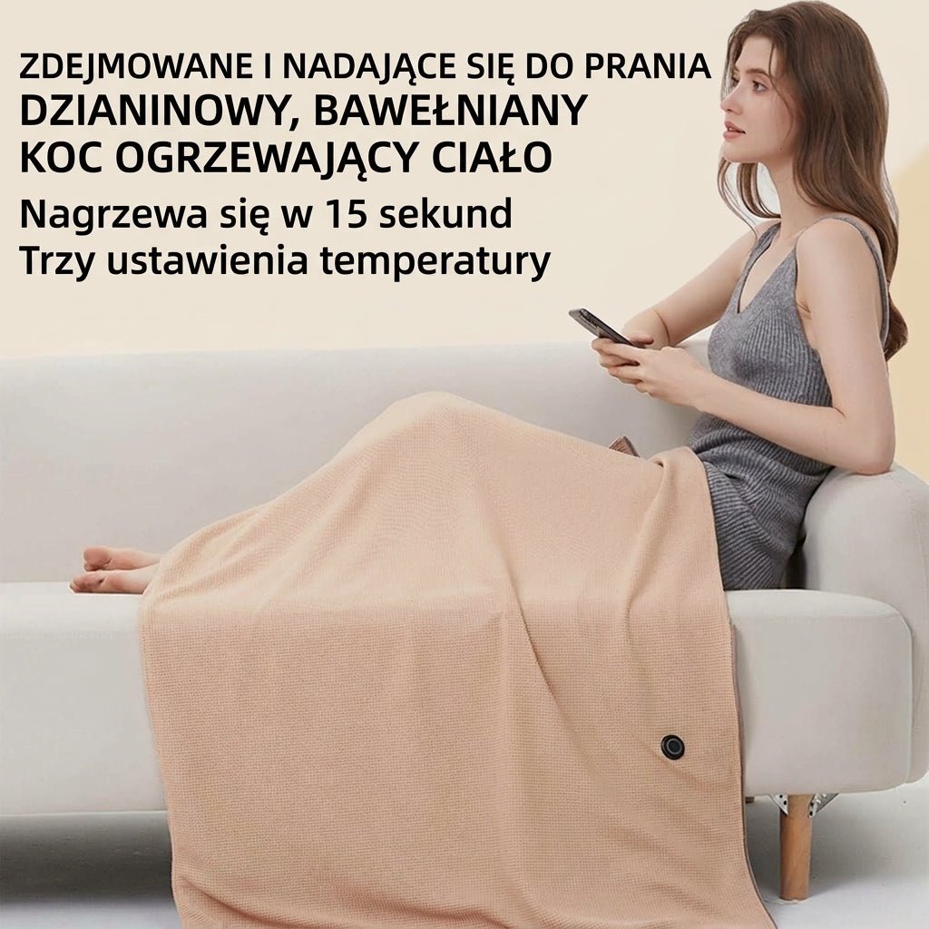 Koc Grzewczy USB z 8 Strefami Grzewczymi – Lekki i Przenośny, Idealny do Domu i Biura 4