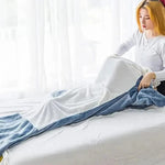 Koc z Kapturem Shark - Przytulny Flanelowy Koc z Realistycznym Wzorem Rekina 2