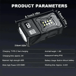 Kompaktowa Latarka Kieszonkowa z Power Bankiem, 200 Lumenów, 7 Trybów, Wodoodporna IP45 1