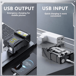 Kompaktowa Latarka Kieszonkowa z Power Bankiem, 200 Lumenów, 7 Trybów, Wodoodporna IP45 3