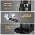 Kompaktowy Ekspres do Kawy z Dyszą Parową - Idealny Ekspres Kolbowy do Espresso i Cappuccino 5