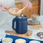 Kompaktowy Młynek do Mąki 1500W ze Stali Nierdzewnej - Wydajne Mielenie Ziaren 1