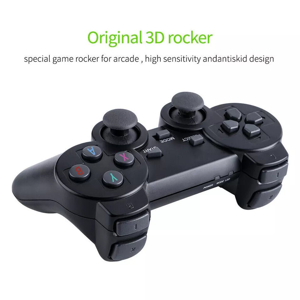 Konsola do Gier 4K HDMI z 64 GB i 20 000 Gier Retro – 2 Bezprzewodowe Gamepady 1