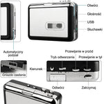 Konwerter Kaset na USB z Automatyczną Konwersją do MP3 – Funkcja Odtwarzania i Walkman 6