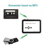 Konwerter Kaset na USB z Automatyczną Konwersją do MP3 – Funkcja Odtwarzania i Walkman 7