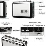 Konwerter Kaset na USB z Automatyczną Konwersją do MP3 – Funkcja Odtwarzania i Walkman 6