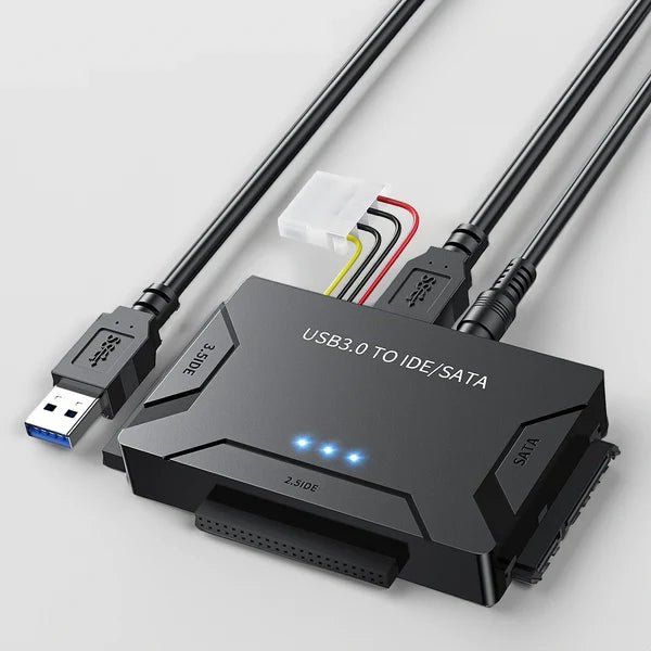 Konwerter USB 3.0 do Dysków SATA i IDE 2,5 i 3,5 – Obsługuje do 6 TB, Szybki Transfer 5 Gb/s 0