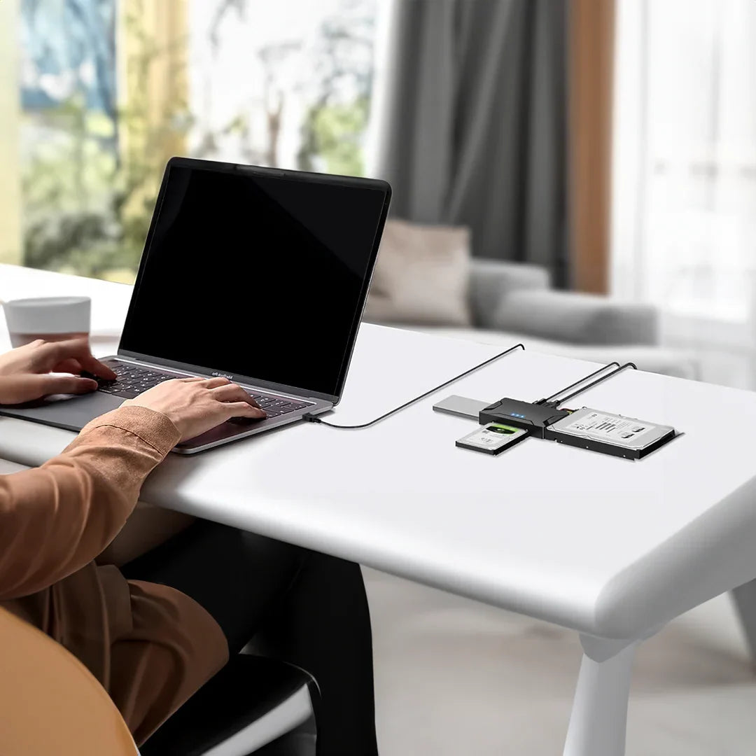 Konwerter USB 3.0 do Dysków SATA i IDE 2,5 i 3,5 – Obsługuje do 6 TB, Szybki Transfer 5 Gb/s 4