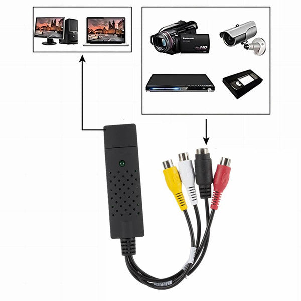 Konwerter Wideo VHS na Pliki Cyfrowe z USB 2.0 i Oprogramowaniem do Edycji 2