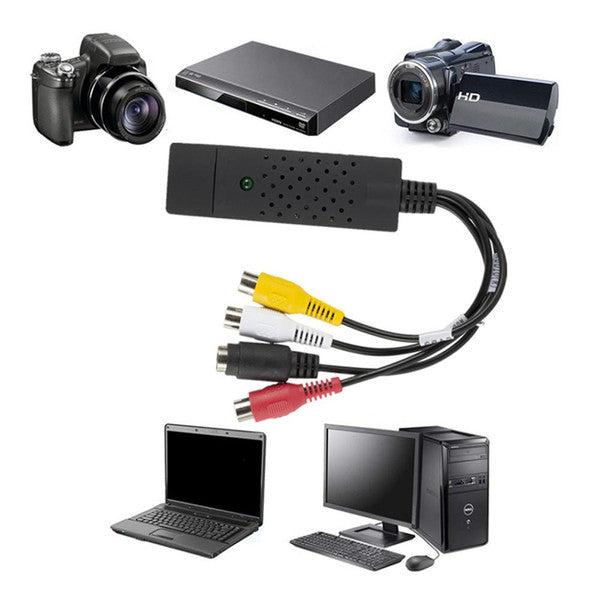 Konwerter Wideo VHS na Pliki Cyfrowe z USB 2.0 i Oprogramowaniem do Edycji 3
