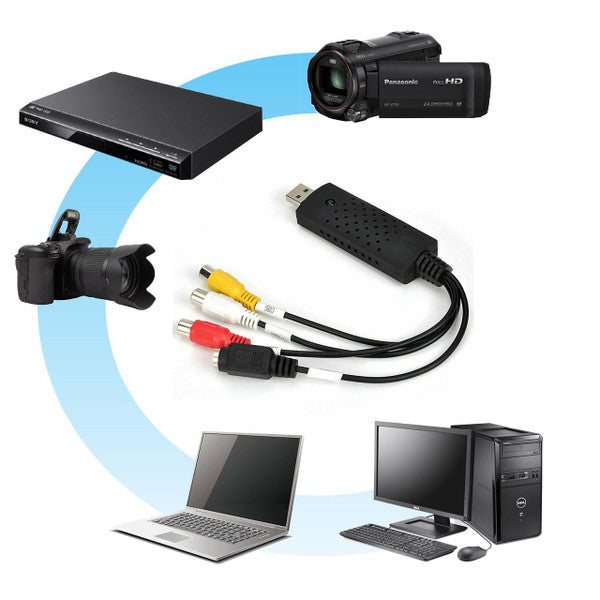 Konwerter Wideo VHS na Pliki Cyfrowe z USB 2.0 i Oprogramowaniem do Edycji 7